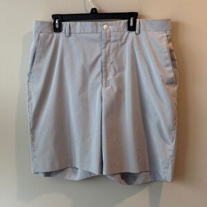 Alan Flusser Blue Pinstripe Men's Performance Golf Shorts Sz 38